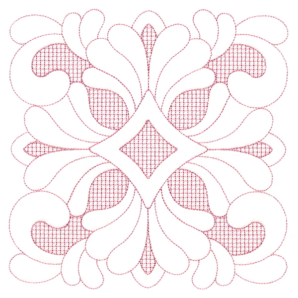Elegant Flourishes - Delicate Square (Trapunto) - Image 2