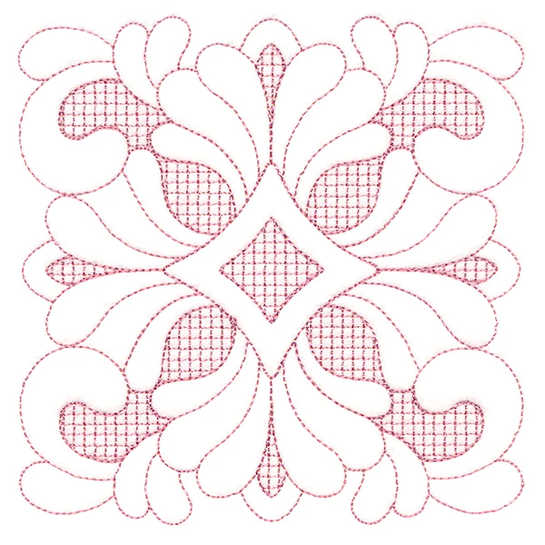 Elegant Flourishes - Delicate Square (Trapunto) - Image 4