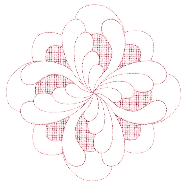 Elegant Flourishes - Exquisite Diamond (Trapunto)