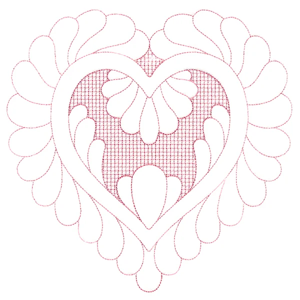 Elegant Flourishes - Lovely Heart (Trapunto)
