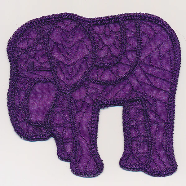 Elephant Organza Accent (In-the-Hoop) - Image 3