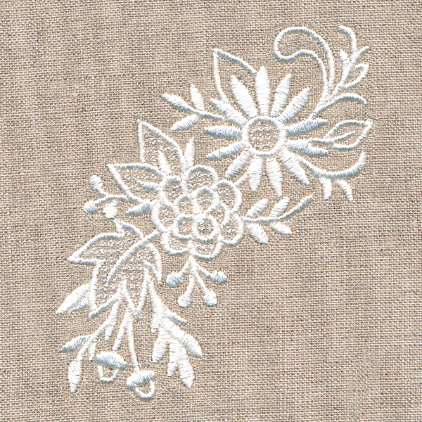 Exquisite Autumn Spray (Whitework) - Image 3