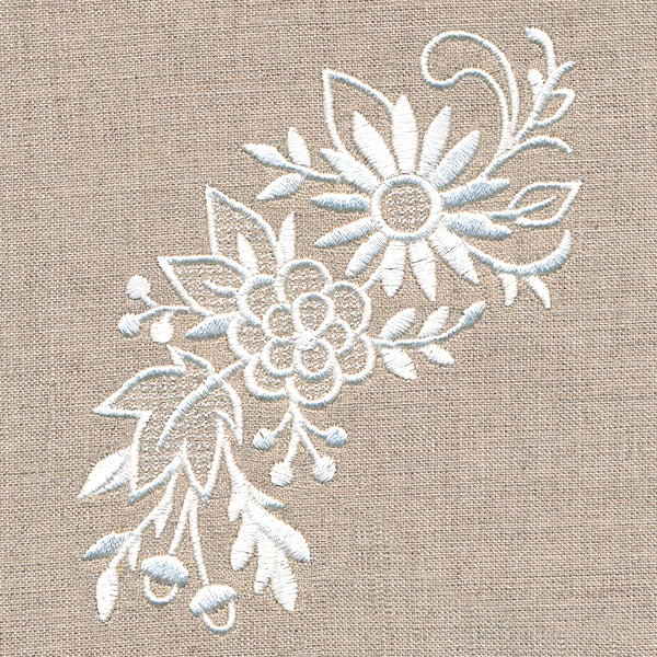 Exquisite Autumn Spray (Whitework) - Image 5