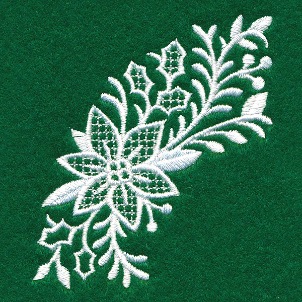 Exquisite Christmas Spray (Whitework) - Image 4