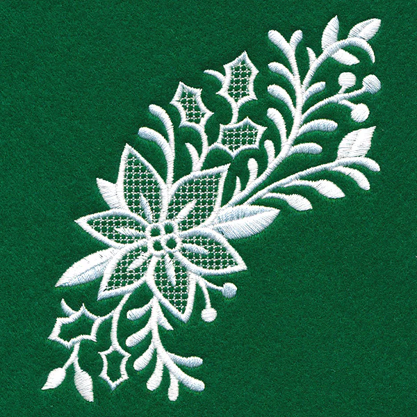 Exquisite Christmas Spray (Whitework) - Image 5