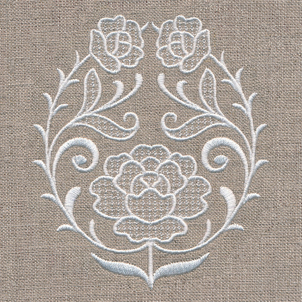 Exquisite Floral Accent (Whitework) - Image 4