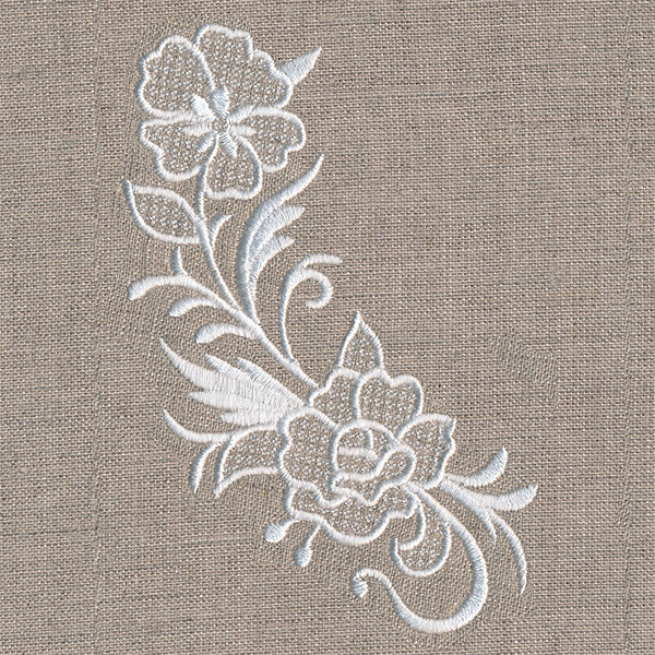 Exquisite Floral Curve (Whitework) - Image 2