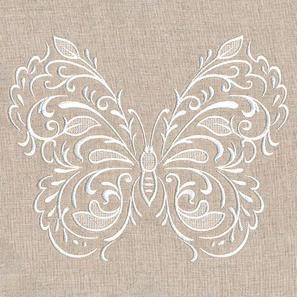 Exquisite Fluttering Butterfly (Whitework) - Image 3