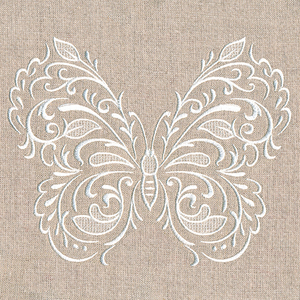 Exquisite Fluttering Butterfly (Whitework) - Image 5