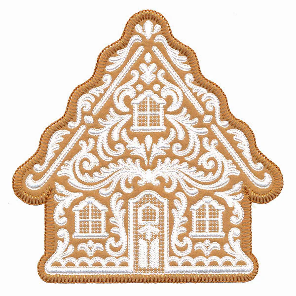 Exquisite Gingerbread House (Applique) - Image 5