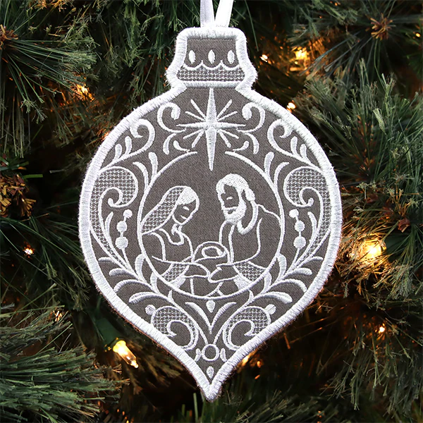 Exquisite Holy Family Ornament (In-the-Hoop) - Image 3