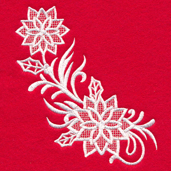 Exquisite Poinsettia Curve (Whitework) - Image 5
