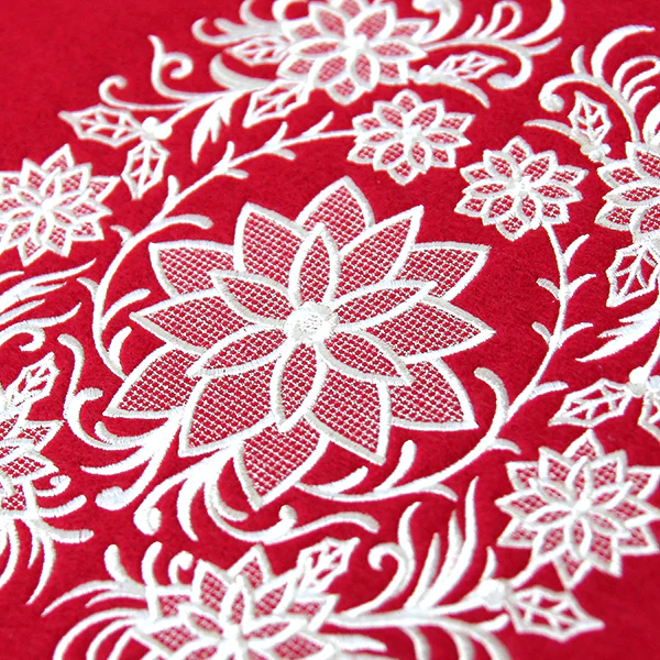 Exquisite Poinsettia Feature (Whitework) - Image 10