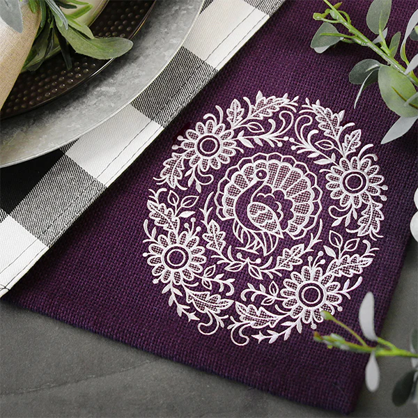 Exquisite Thanksgiving Feature (Whitework) - Image 6