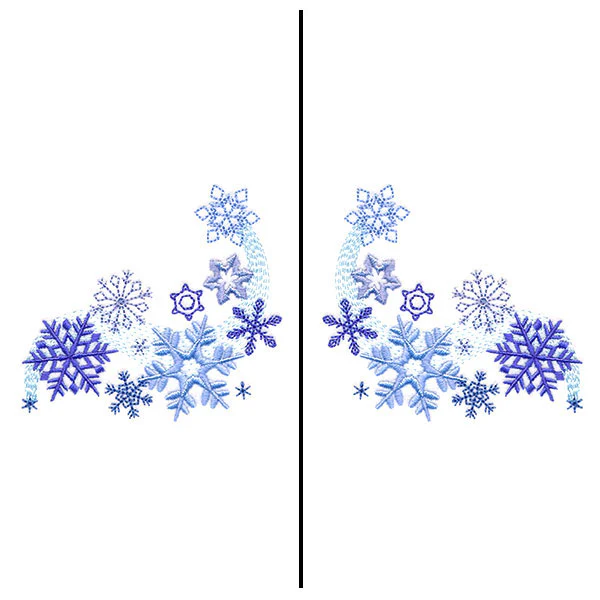 Fa-la-la Festive Snowflake Mask Motif - Image 5