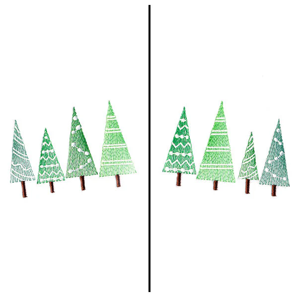 Fa-la-la Festive Trees Mask Motif - Image 3