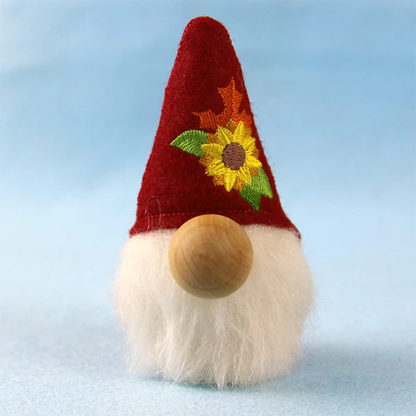 Fall Garden Gnome Stuffie (In-the-Hoop) - Image 3