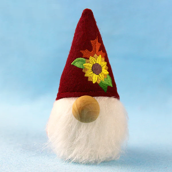 Fall Garden Gnome Stuffie (In-the-Hoop) - Image 8