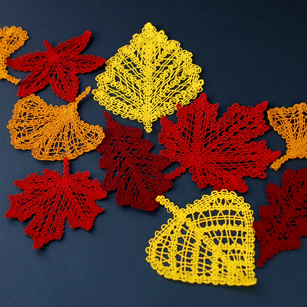 Falling Maple Leaf (Battenburg Lace) - Image 4