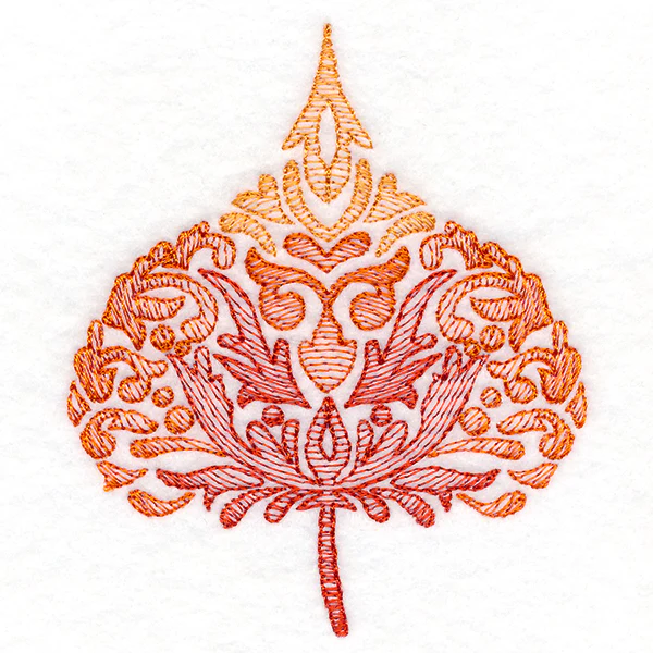 Fanciful Fall Cottonwood Leaf - Image 4