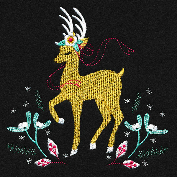 Fancy Frolicking Reindeer 1 - Image 2