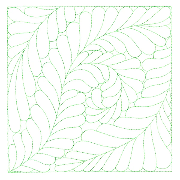 Feather Quilting Square 1 (Double Run) - Image 2