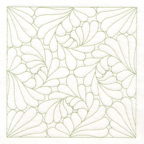 Feather Quilting Square 2 (Double Run) - Image 2