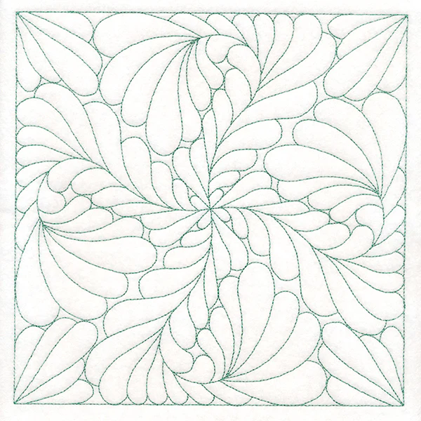 Feather Quilting Square 3 (Double Run)