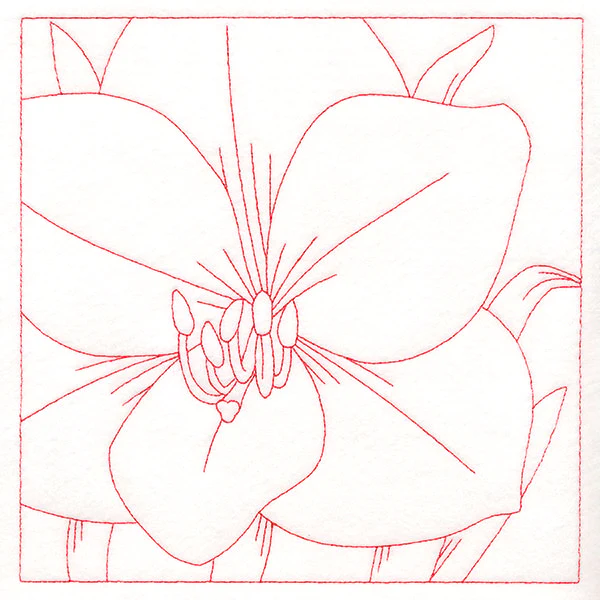 Festive Florals Quilting - Amaryllis (Double Run)