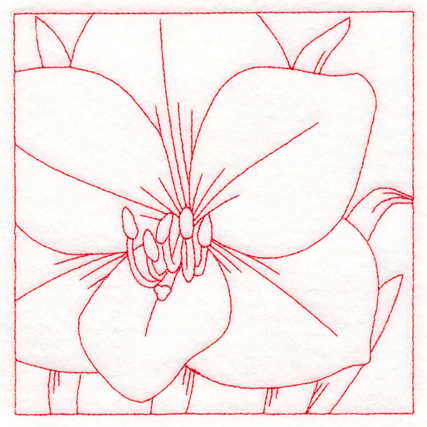 Festive Florals Quilting - Amaryllis (Double Run) - Image 4