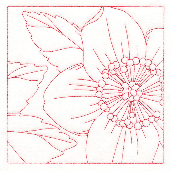 Festive Florals Quilting - Christmas Rose (Double Run) - Image 2