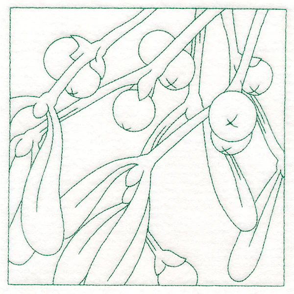 Festive Florals Quilting - Mistletoe (Double Run) - Image 3