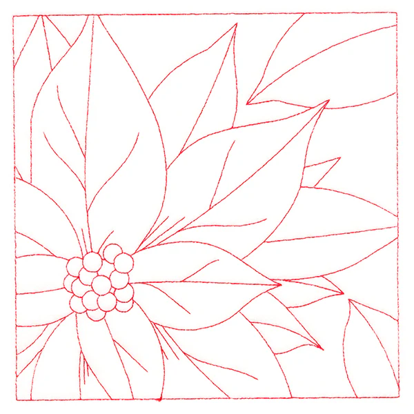 Festive Florals Quilting - Poinsettia (Double Run) - Image 2