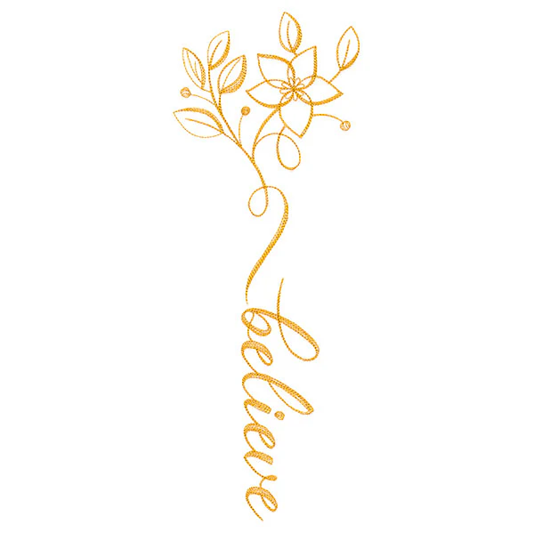 Festive Flourishes Calligraphy - Believe - Image 5