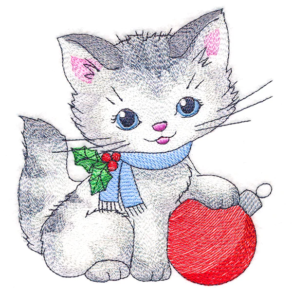 Festive Kitty with Ornament - Image 7