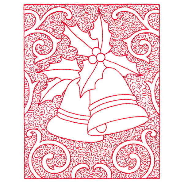 Filigree Christmas Bells (Trapunto) - Image 3