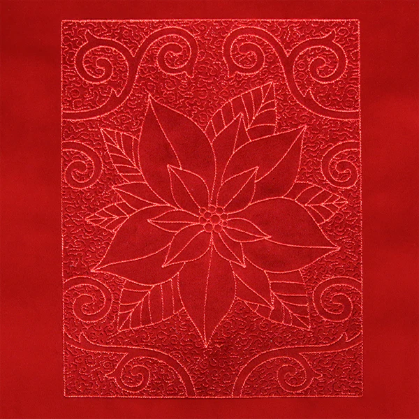 Filigree Christmas Poinsettia (Trapunto) - Image 11