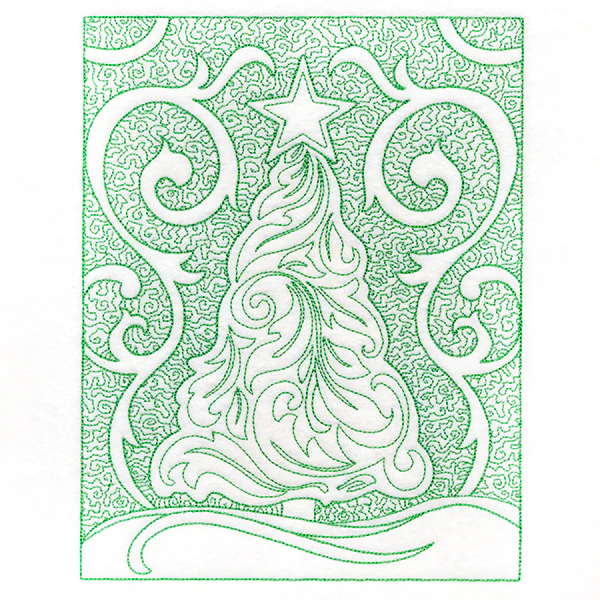 Filigree Christmas Tree (Trapunto)