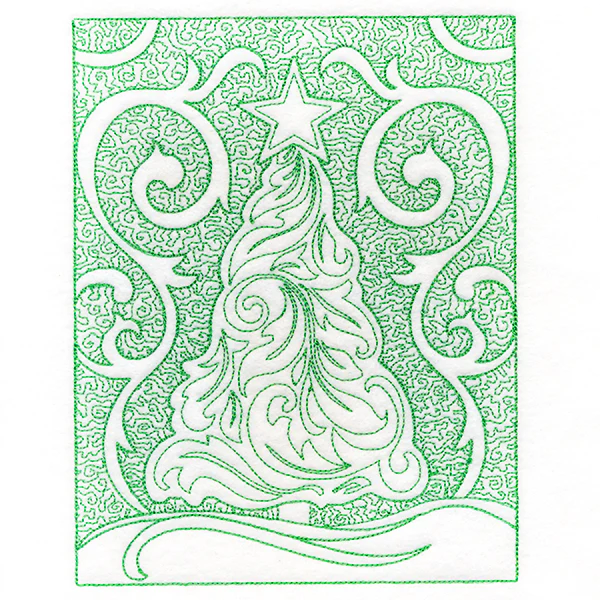 Filigree Christmas Tree (Trapunto) - Image 3