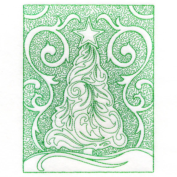 Filigree Christmas Tree (Trapunto) - Image 5
