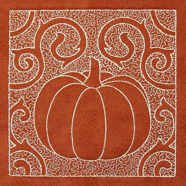 Filigree Harvest Pumpkin (Trapunto) - Image 5