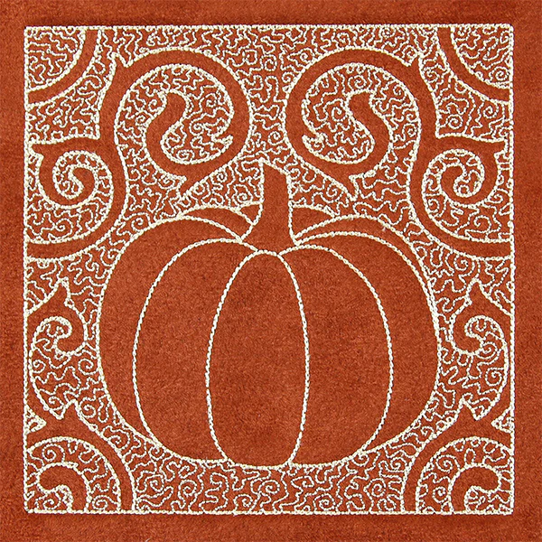 Filigree Harvest Pumpkin (Trapunto) - Image 7