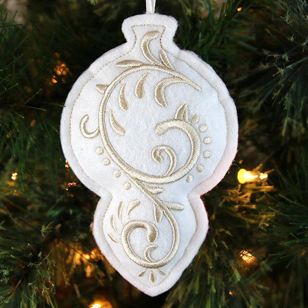 Filigree Ornaments - Bauble (Puff Foam) (In-the-Hoop) - Image 3