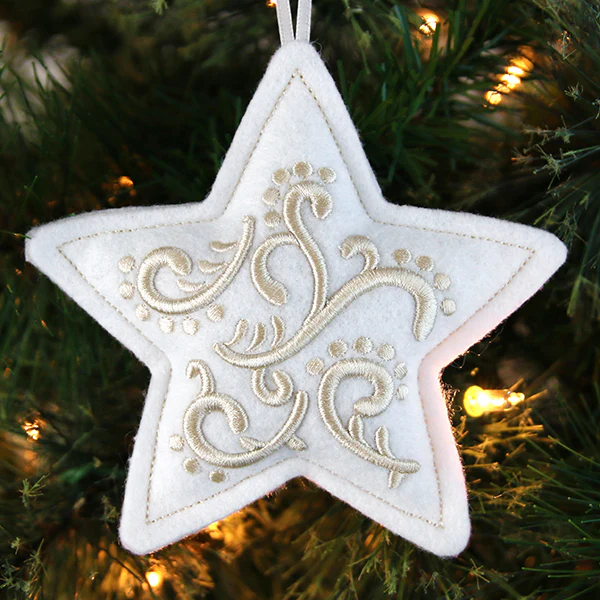 Filigree Ornaments - Star (Puff Foam) (In-the-Hoop) - Image 5