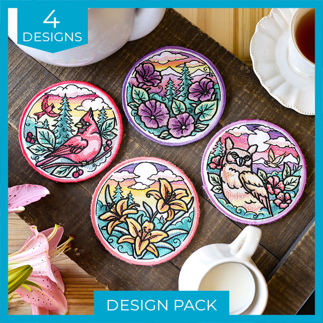Flora & Fauna Trivets (In-the-Hoop) Design Pack - Image 4