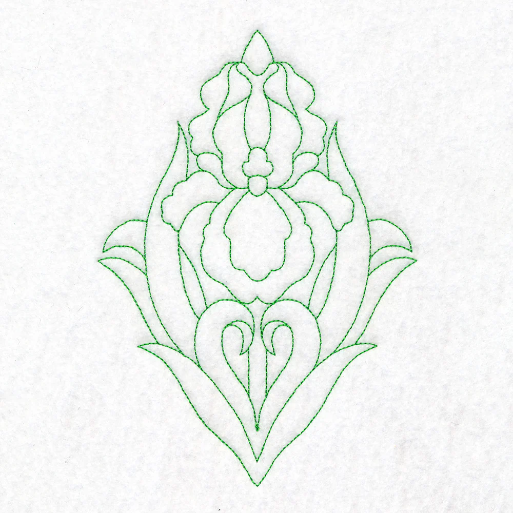 Floral Diamond Quilting - Iris (Double Run) - Image 4
