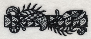 Flowers and Leaves Border (Blackwork) - Image 5