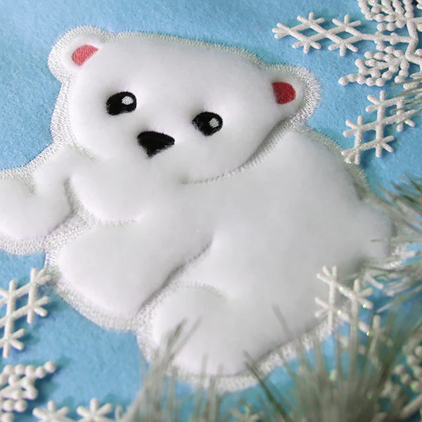 Fluffy Polar Bear (Applique) - Image 5