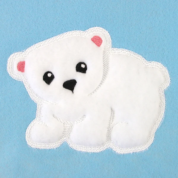 Fluffy Polar Bear (Applique) - Image 7