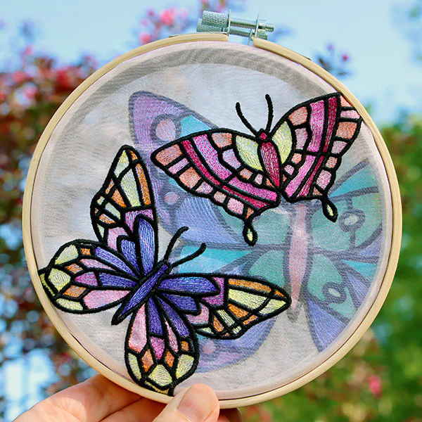 Fluttering Gems Stained Glass Butterfly 1 - Image 6
